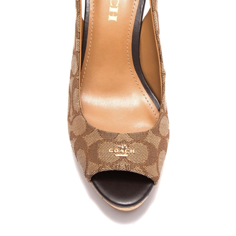 Coach Signature Ferry Wedges Platform Sandals 9.5 - Picture 2 of 15